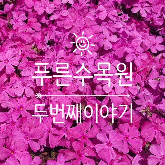  봄에는 역시 자연속으로 "푸른수목원" 두번째 이야기