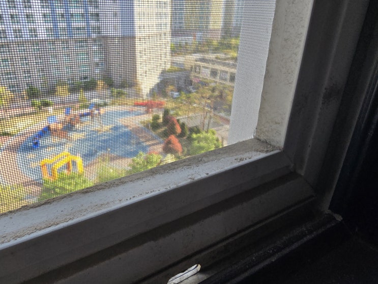  진해입주청소 신항만이지더원 방충망 먼지조차도 지나치지 않아요