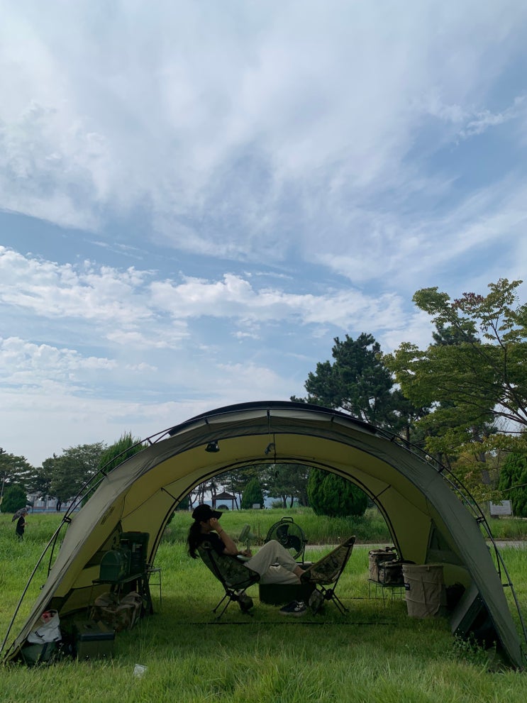  전주 근교 노지캠핑 군산 금강하구둑 금강휴게소 캠핑장