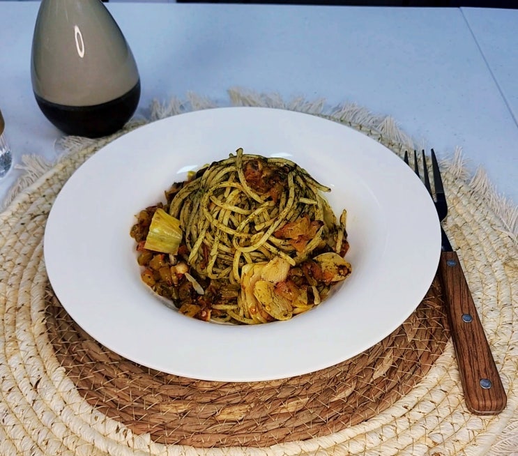  다이어트 토마토 파스타 만들기 토마토요리 매생이파스타