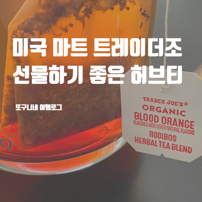  미국 마트 트레이더조 선물하기 좋은 루이보스 허브티
