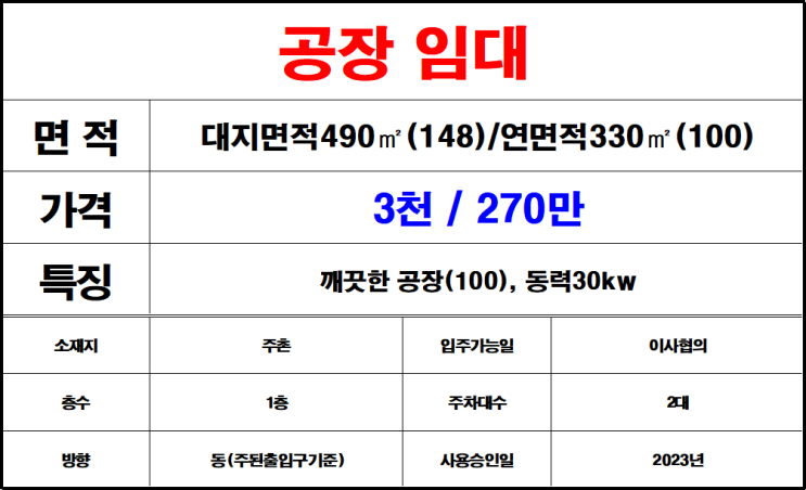  서김해 ic 가까운 이지산업단지 공장 임대