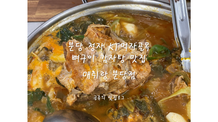  분당 정자 KT먹자골목 뼈구이 감자탕 맛집 매취랑 분당점 내돈내산