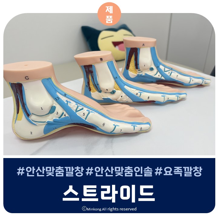  안산 한대앞역 이동 스트라이드 : 맞춤인솔 맞춤깔창 제작