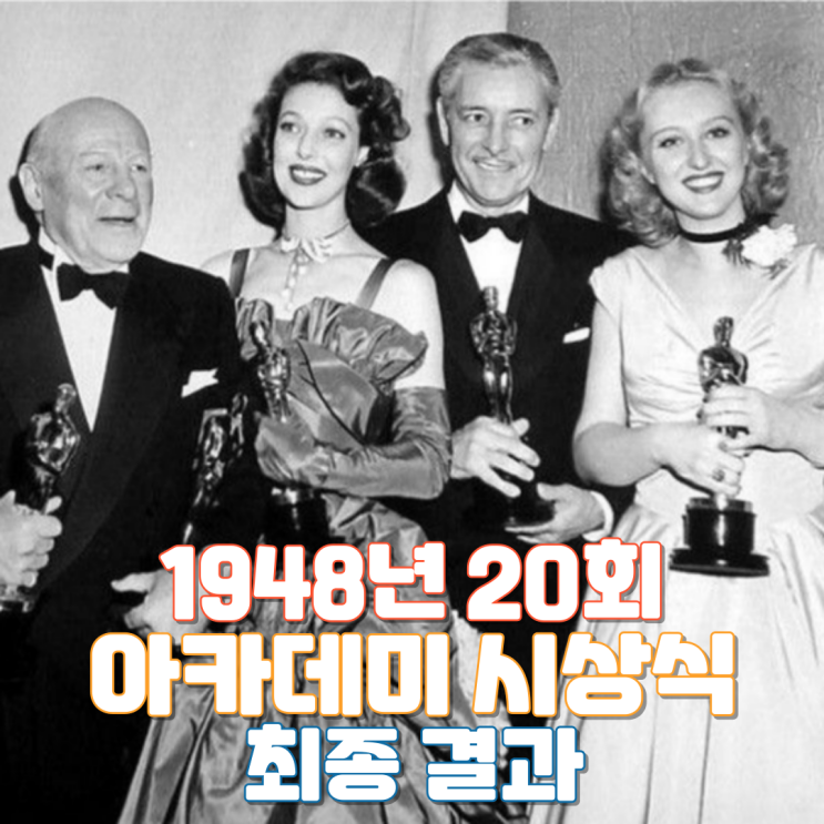  1948년 20회 아카데미 시상식 최종 결과