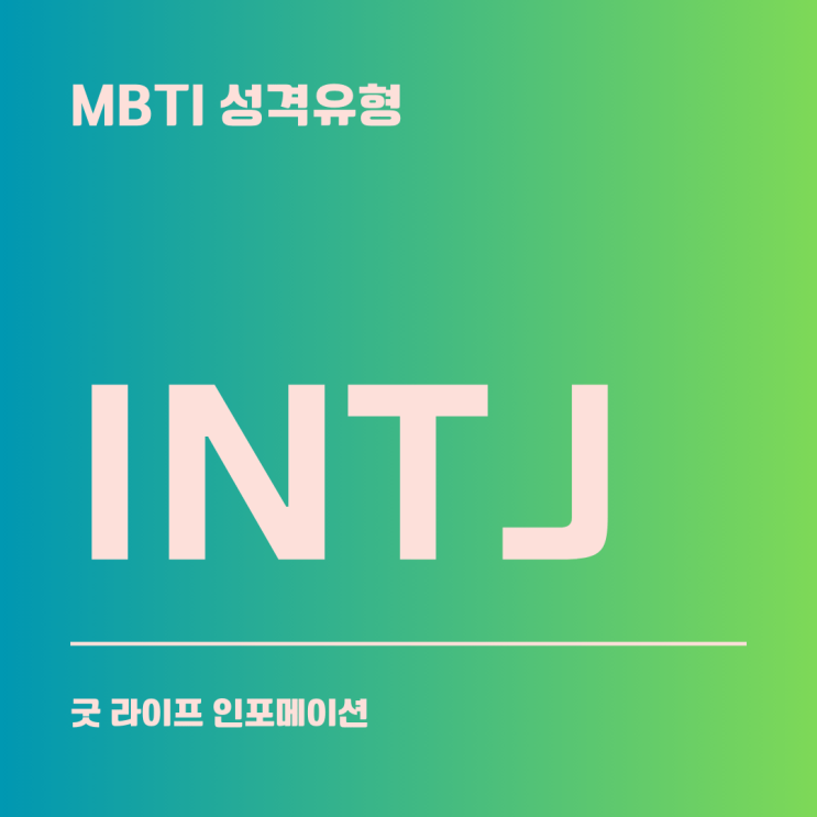 INTJ : 독립적이고 전략적인 건축가(올곧음형)