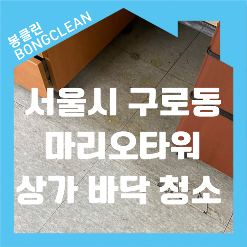 서울시 구로구 구로동 구로디지털단지역 마리오타워 상가 바닥 청소
