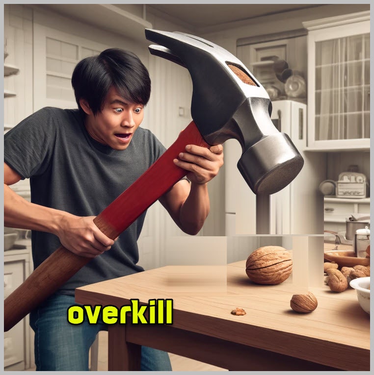 [원어민표현] overkill 의미, 빈도, 사용법, 대화, 비슷한 표현, 영상 : 네이버 블로그