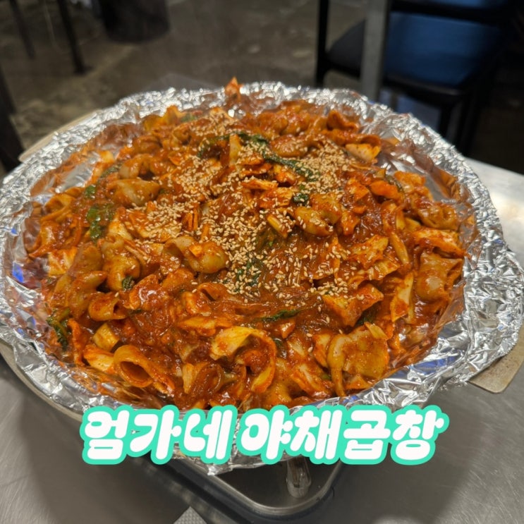  전주 철판 곱창볶음 원조 맛집 중화산동 엄가네야채곱창 알곱창