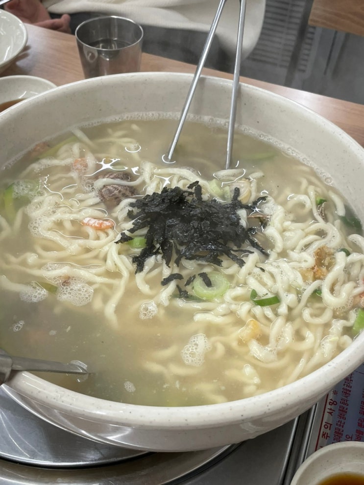  잠실 삼전역 토마루 해물칼국수 만두 포장, 주차, 석촌 황도바지락 칼국수와 비교