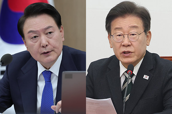 尹, <b>이재명</b> 대표와 통화…“다음주 <b>용산서</b> 만나자”