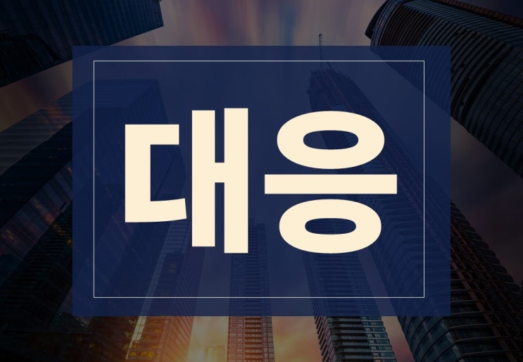  대응뜻 알아보겠습니다.(ft. 대응방법 5단계)