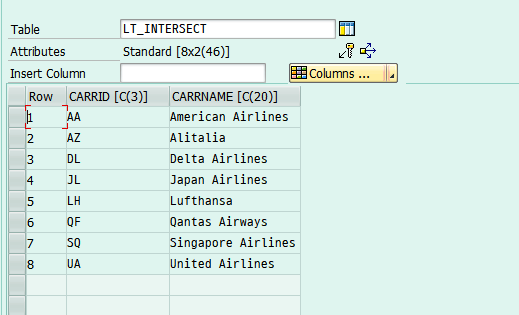 [율밥퍼] SAP ABAP 'SQL' - SELECT 집합연산자 INTERSECT / EXCEPT : 네이버 블로그