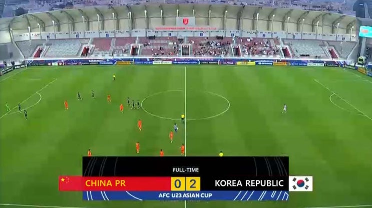  AFC U-23 아시안컵 B조 2차전 중국 vs 대한민국