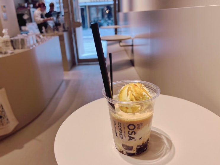  오사카 요츠바시역 오렌지스트릿 카페추천 OSA COFFEE 푸딩맛집