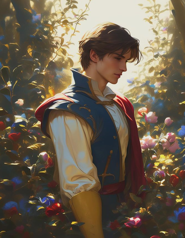  디즈니 프린스(Disney Prince)를 AI로 그려보았다.