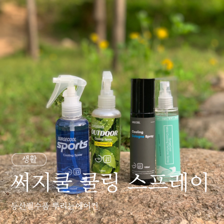  써지쿨 쿨링 스프레이 4종 등산필수품