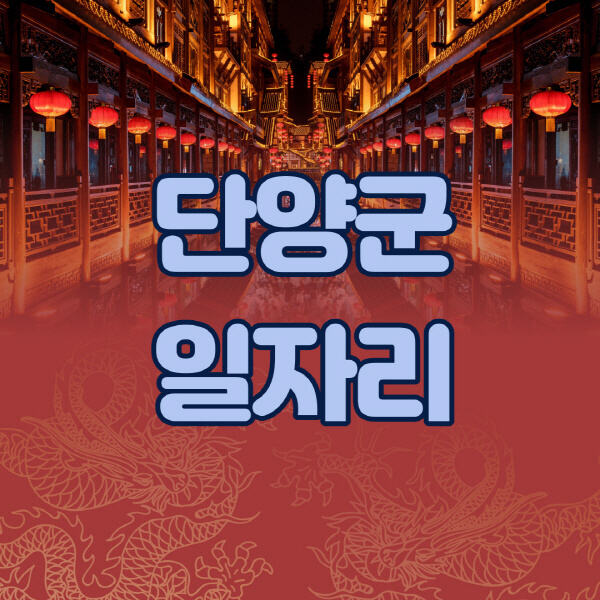  단양군의 다양한 일자리 정보를 한눈에! 신청 자격부터 실제 모집까지