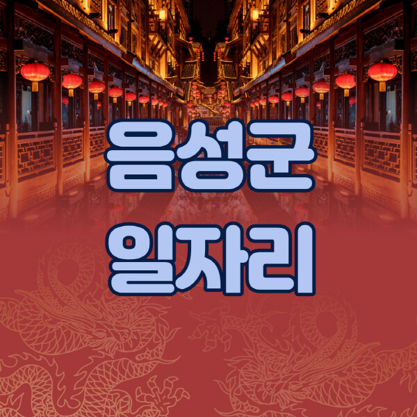  음성군 일자리 정보 한눈에! 공공근로부터 알바몬까지, 어디서든 구해요.