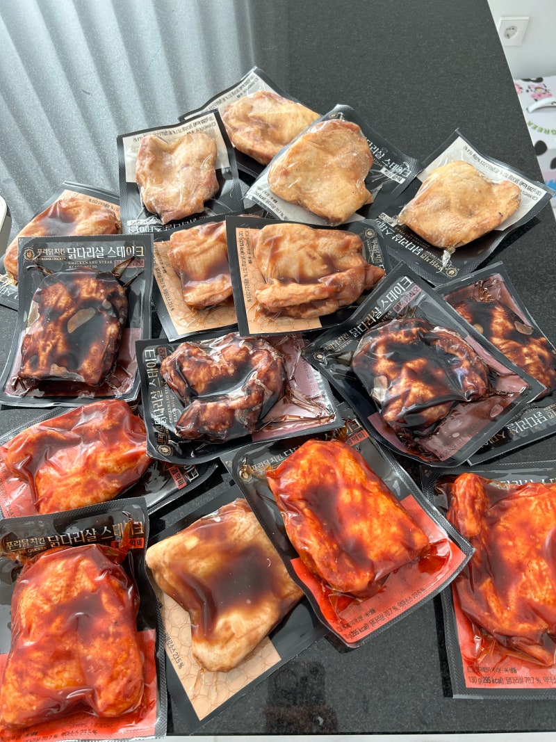 야식 고민 노노 간편하게 푸라닭 닭다리살 스테이크