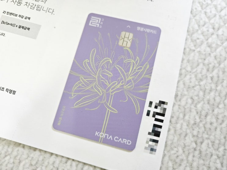 전라남도 영광 지역사랑카드 발급해봤어요