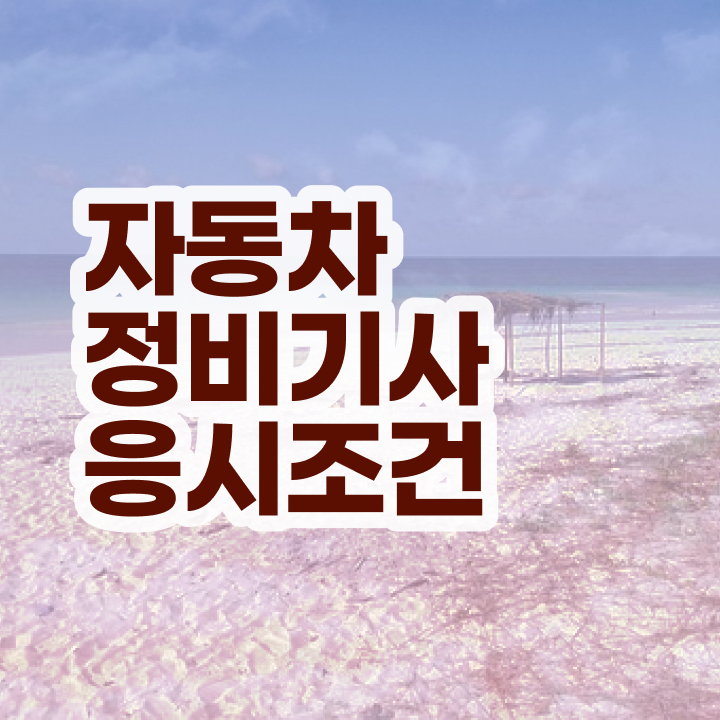  자동차정비기사 준비 자동차정비기사 응시조건 비전공자도 인강으로 5개월 만에 갖췄던 전략