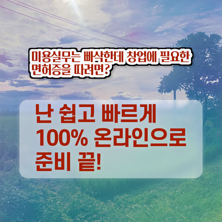  미용사 면허증 재발급 , 미용사 종합자격증 출석과 실기없이 4달안에 준비했던 방법