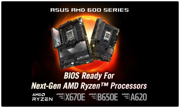  ASUS 44개 AM5 마더보드, AMD 차세대 라이젠 "Zen 5" 데스크탑 CPU 지원