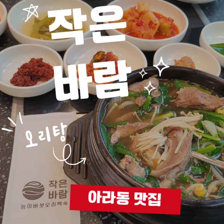  제주 작은바람 오리요리 아라동 대표 맛집 능이버섯 오리백숙