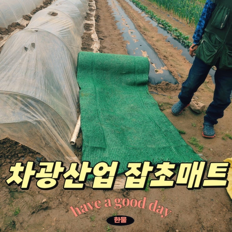  잡초 비켜! 차광산업 잡초매트