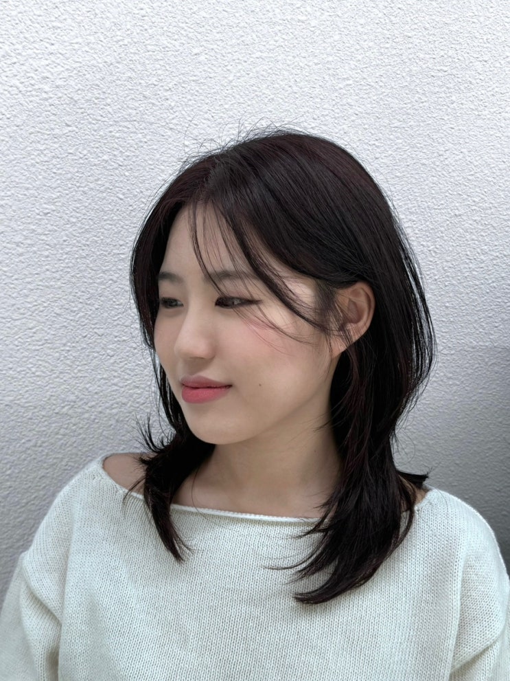  대구북구미용실 대구침산동미용실/크리우헤어침산네거리점/ 중단발레이어드펌