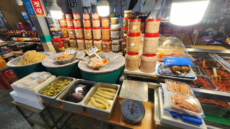  전국 택배가 가능한 깔끔한 젓갈 단골집 포항 죽도시장 강경젓갈