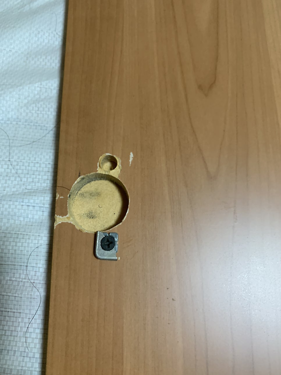 오래된장농 문짝떨어져 경첩교체로 해결