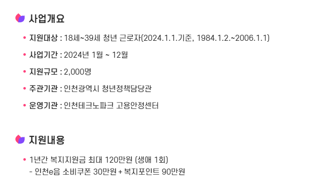  재직 청년을 위한 선물, 인천 재직 청년 복지 포인트가 뭐길래?(ft.인천청년포털)