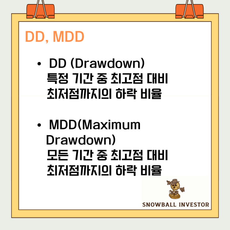  주식 지표 용어 - MDD, DD, Drawdown이란?