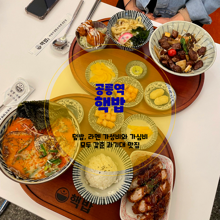  공릉맛집 추천 핵밥 과기대점에서 즐기는 맛있는 덮밥과 라멘 정식