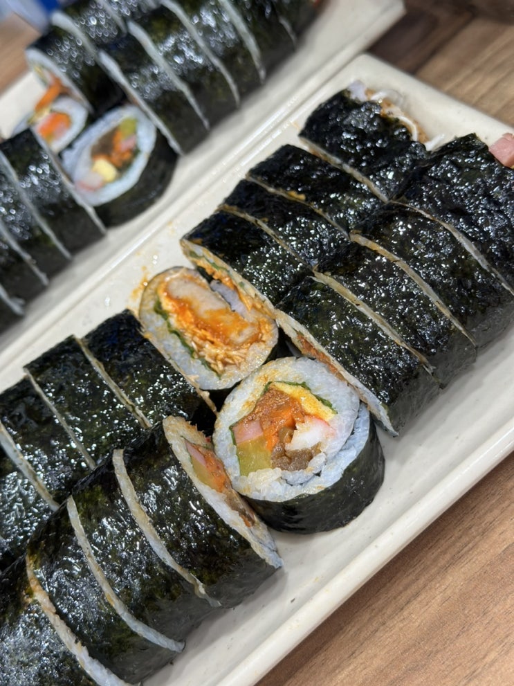  강릉 김밥, 매운돈가스김밥과 명이김밥 맛집!