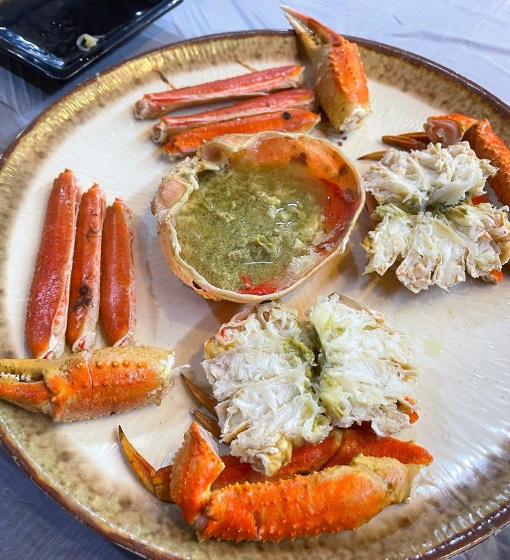  해운대대게 맛집 대게마루에서 박달대게 먹고 왔어요.