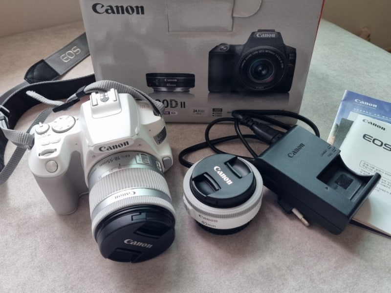 Canon 캐논 200D 2 1달 사용 후기, 컷수 확인 방법, 100D 200D 비교
