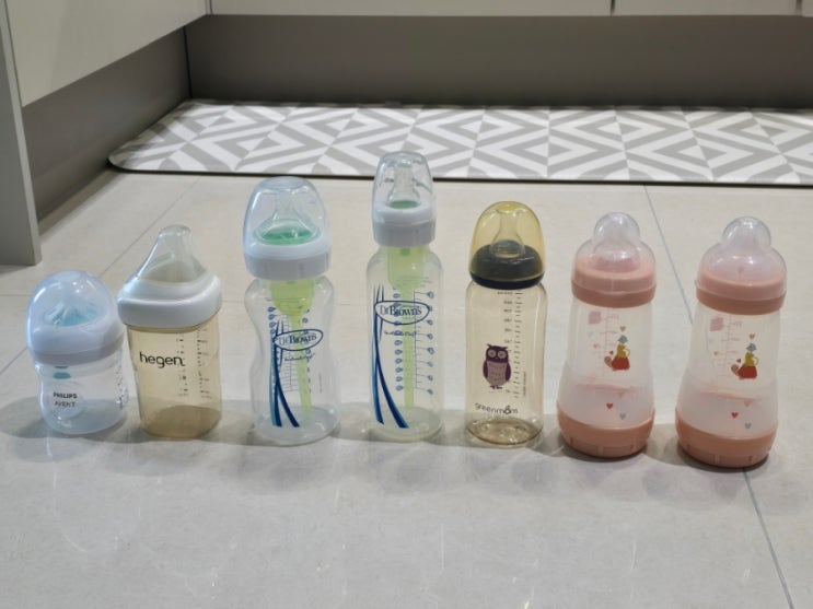  [내돈내산] 입작은 아기 젖꼭지 완벽 비교 정리!!(그린맘, 닥터브라운 내로우넥, 와이드넥, 디프락스, HBP, 트루맘 액상, 맘베이비, 모윰, 헤겐, 아벤트 아기 편한 젖꼭지)
