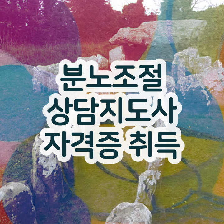  성인 분노조절장애 , 분노조절상담지도사자격증 온라인으로 손쉽게 학습 및 취득후기 알려드려요
