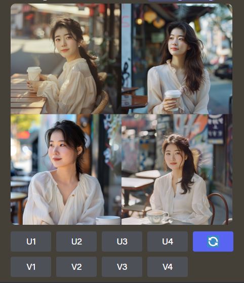 미드저니 사용법-Variation(변형) 활용해보기_AI미인대회 우승 가나요?