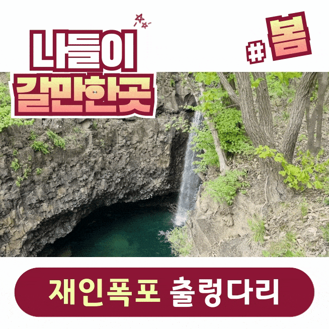  봄 나들이 갈만한곳, 한탄강 재인폭포 출렁다리