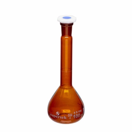  [유리초자] 메스 용량 엠버 플라스크, Class A Volumetric Amber Flask, Class A