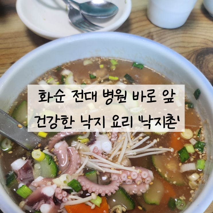  화순전남대병원 건강식 연포탕, 낙지죽 화순읍맛집 낙지촌