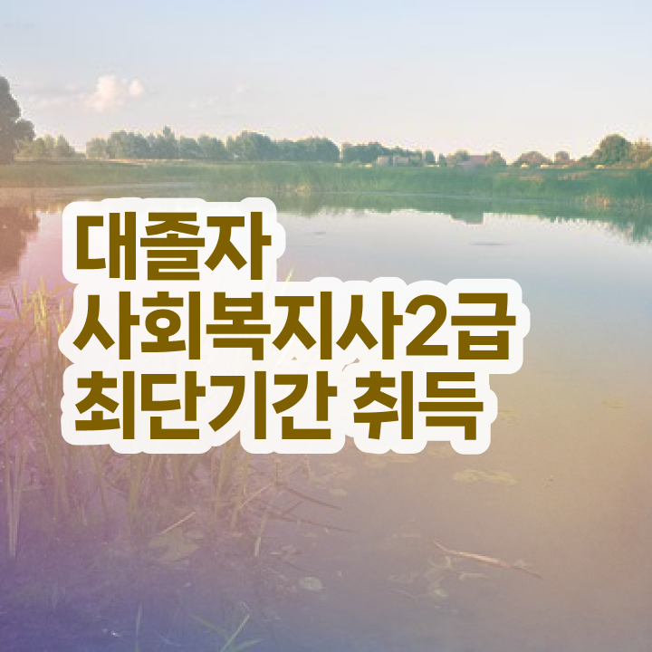  사회복지직 공무원 면접 비전공 직장인도 쉽게 사회복지사 자격증 준비하고 취직한 전략