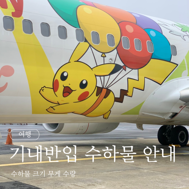  기내반입 수하물 안내 크기 무게 수량