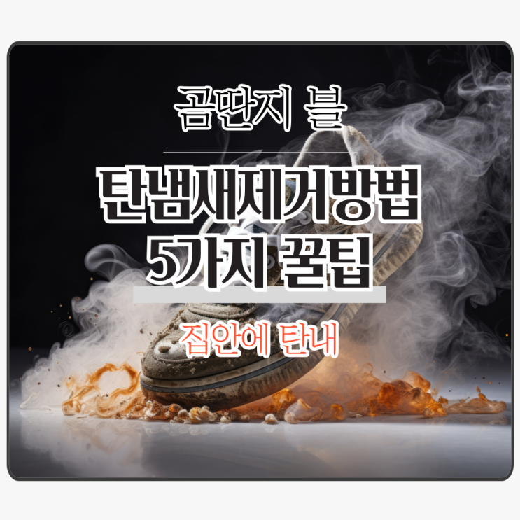  집안에 탄냄새제거하는 방법 '탄내제거'