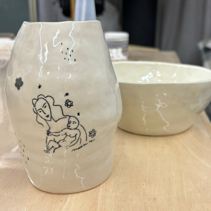  과천 공방 꽃병, 컵 만들기