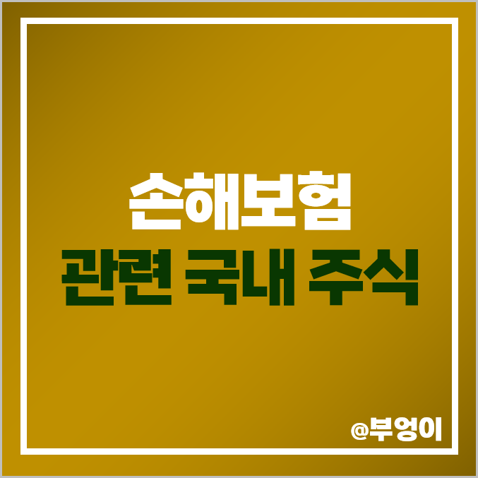 손해 보험 관련주 국내 주식 삼성화재 현대해상 주가 코리안리 손해 보험 관련주 국내 주식 삼성화재 현대해상 주가 코리안리